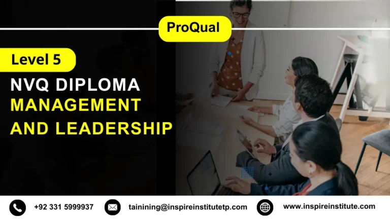 ProQual Level 5 NVQ Diploma in Management and Leadership