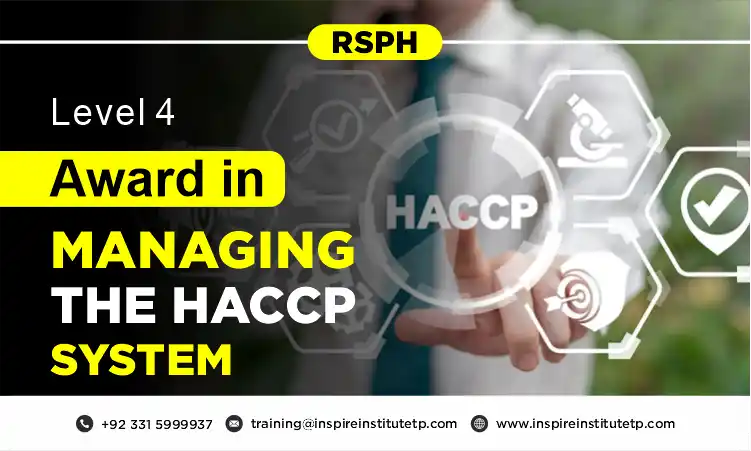 RSPH Level 4 Award in Managing the HACCP System