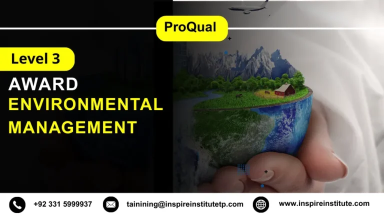 ProQual Level 3 Award in Environmental Management