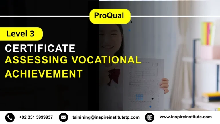 ProQual Level 3 Certificate in Assessing Vocational Achievement