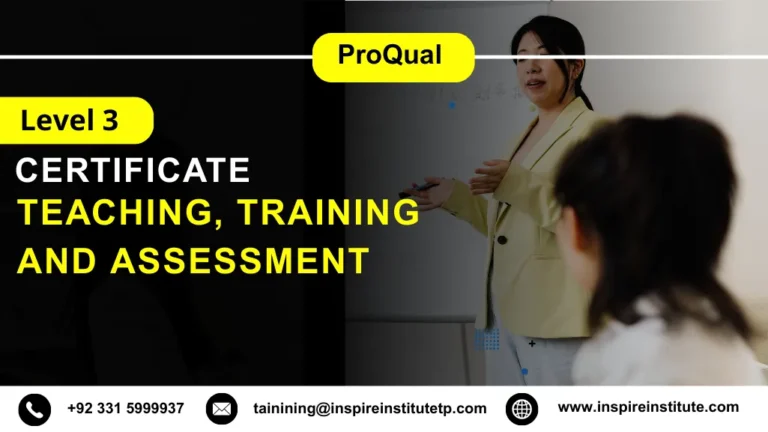 ProQual Level 3 Certificate in Teaching, Training and Assessment