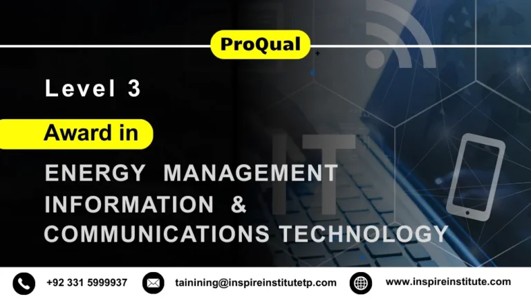 ProQual Level 3 Award in Energy Management : Information & Communications Technology