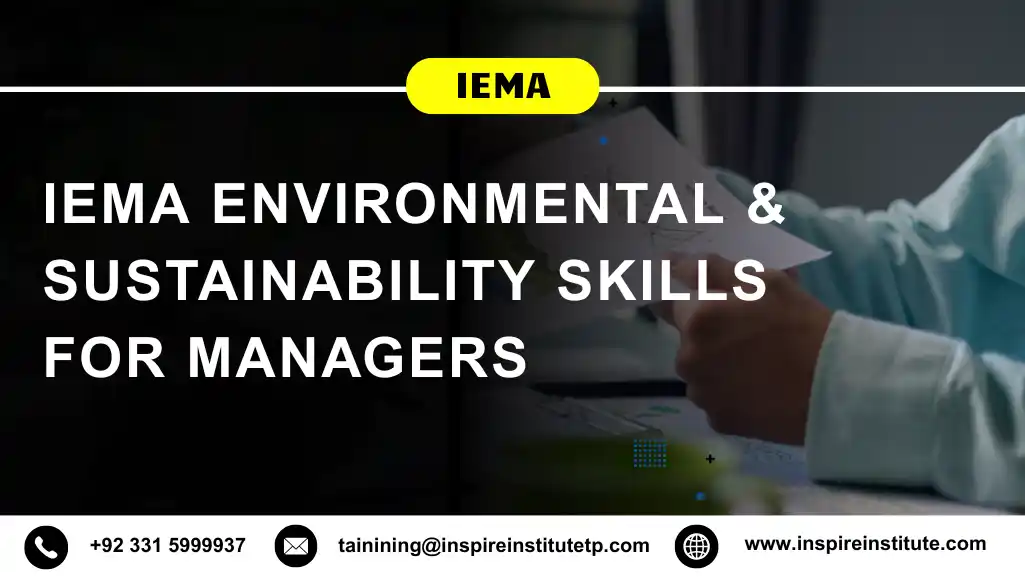IEMA Environmental & Sustainability skills for Managers