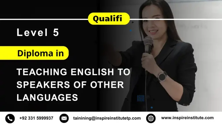 Qualifi Level 5 Diploma in Teaching English to Speakers of Other Languages