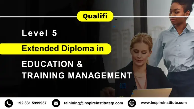 Qualifi Level 5 Extended Diploma in Education and Training Management