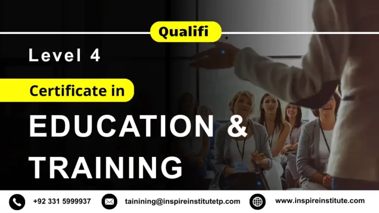 Qualifi Level 4 Certificate in Education and Training