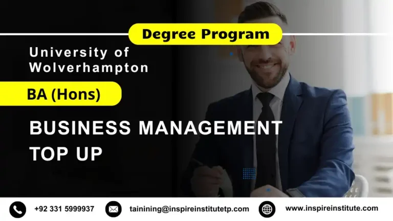 University of Wolverhampton BA (Hons) in Business Management Top Up