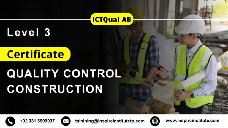 ICTQual AB Level 3 Certificate in Quality Control Construction