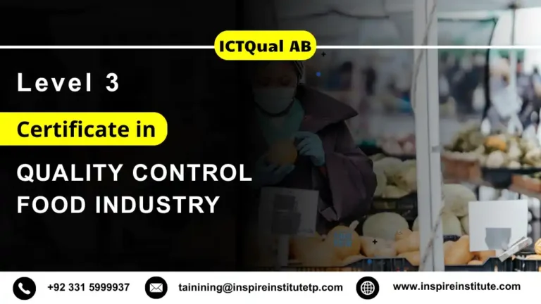 ICTQual AB Level 3 Certificate in Quality Control Food Industry