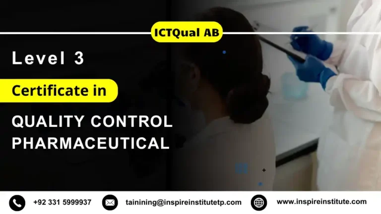 ICTQual AB Level 3 Certificate in Quality Control Pharmaceutical