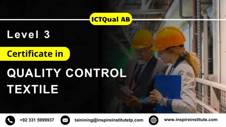 ICTQual AB Level 3 Certificate in Quality Control Textile