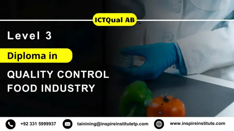 ICTQual AB Level 3 Diploma in Quality Control Food Industry