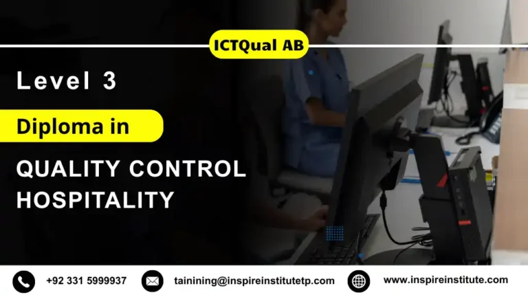 ICTQual AB Level 3 Diploma in Quality Control Hospitality