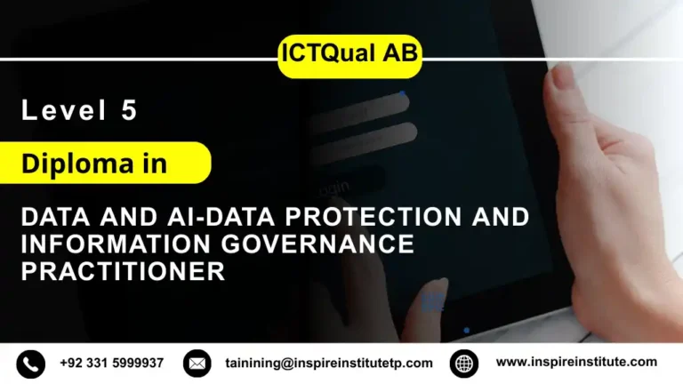 ICTQual AB Level 4 Diploma in Data and AI-Data Protection and Information Governance Practitioner