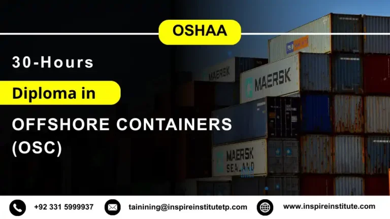 OSHAA 30-Hours Diploma in Offshore Containers (OSC)