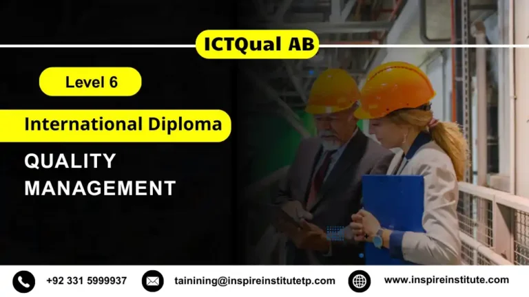 ICTQual AB Level 6 International Diploma in Quality Management