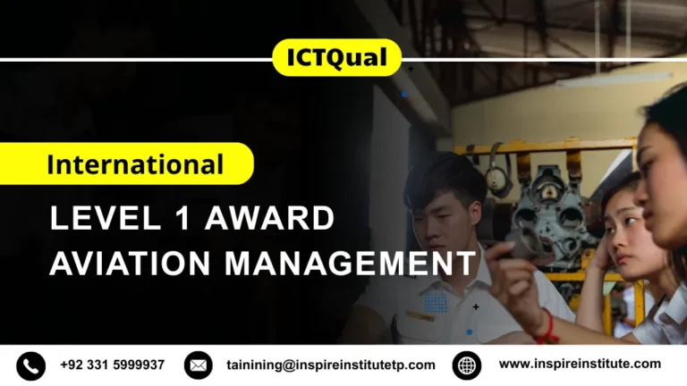 ICTQual International Level 1 Award in Aviation Management