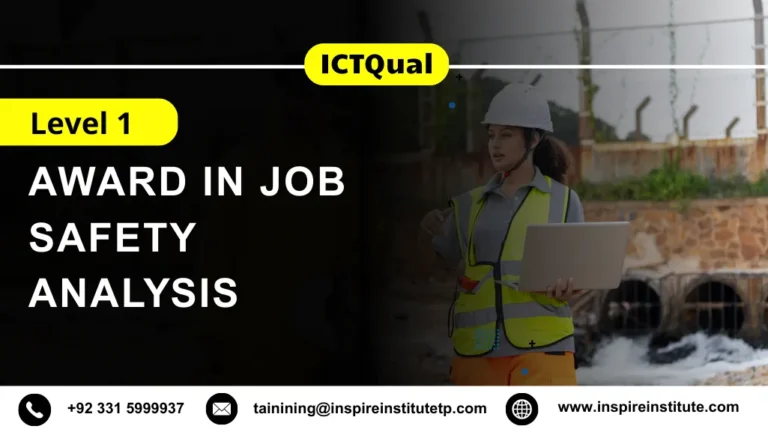 ICTQual AB Level 1 Award in Job Safety Analysis