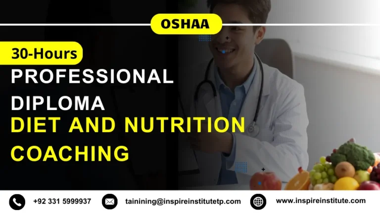 OSHAA 30-Hours Professional Diploma in Diet And Nutrition Coaching