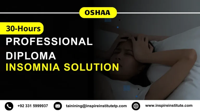 OSHAA 30-Hours Professional Diploma in Insomnia Solution
