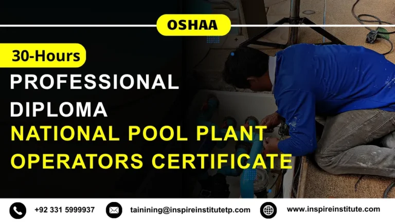 OSHAA 30-Hours Professional Diploma in National Pool Plant Operators Certificate