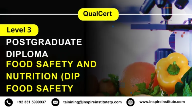 QualCert Level 3 Diploma in Food Safety and Nutrition (Dip Food Safety)