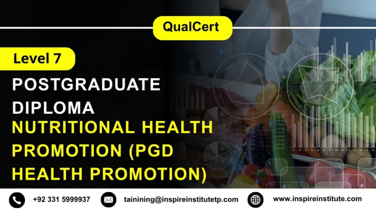 QualCert Level 7 Postgraduate Diploma in Nutritional Health Promotion (PgD Health Promotion)