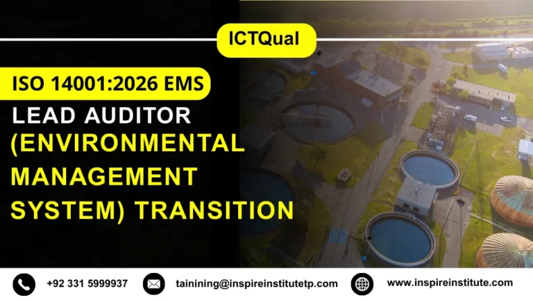 ICTQual ISO 14001:2026 EMS (Environmental Management System) Transition Lead Auditor Course