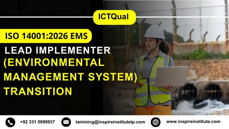 LICQual ISO 14001:2026 EMS (Environmental Management System) Lead Implementer Course