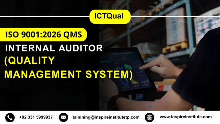 ICTQual ISO 9001:2026 QMS (Quality Management System) Internal Auditor Course