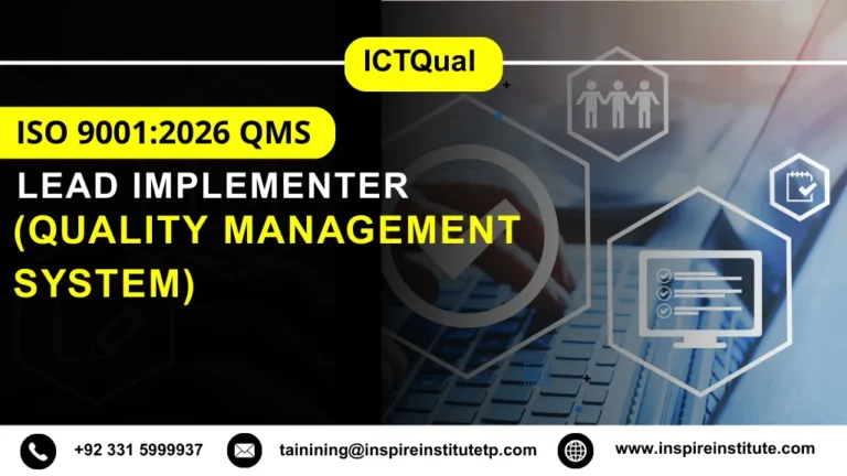 ICTQual ISO 9001:2026 QMS (Quality Management System) Lead Implementer Course