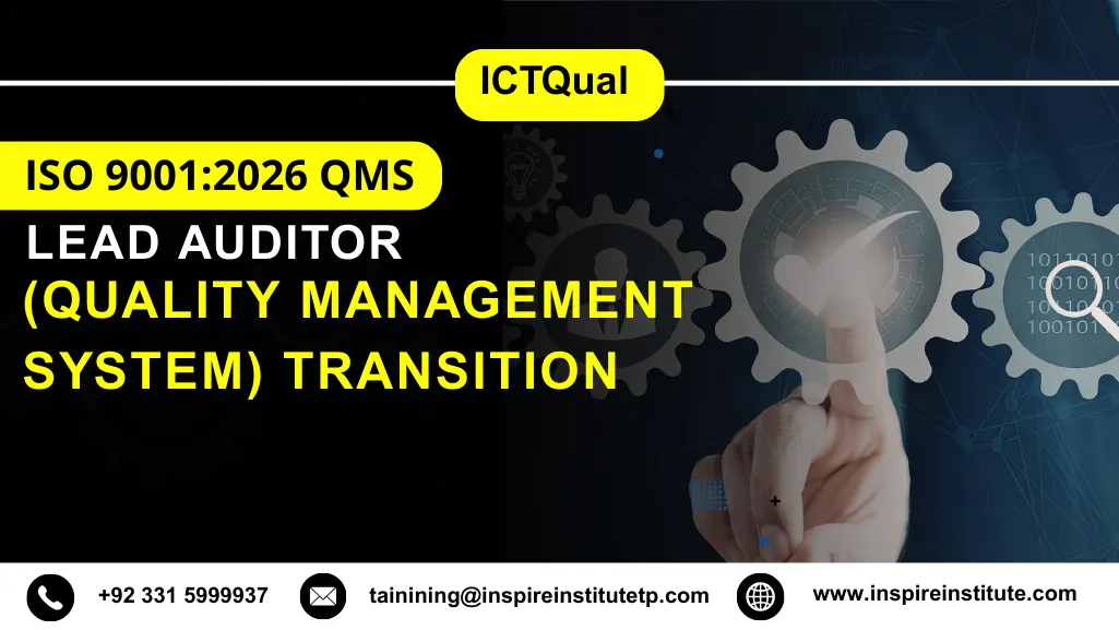 LICQual ISO 9001:2026 QMS (Quality Management System) Lead Auditor Course 4 LICQual ISO 9001:2026 QMS (Quality Management System) Lead Auditor Course