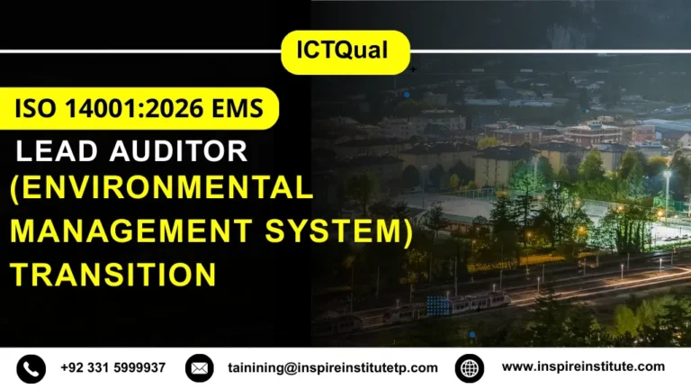 LICQual ISO 14001:2026 EMS (Environmental Management System) Transition Lead Auditor Course