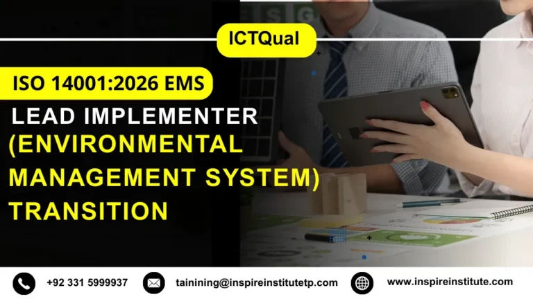 LICQual ISO 14001:2026 EMS (Environmental Management System) Transition Lead Implementer Course