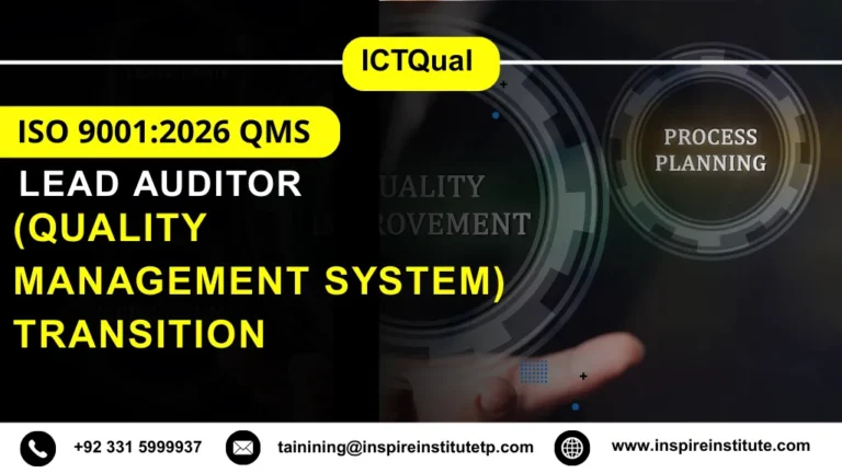 LICQual ISO 9001:2026 QMS (Quality Management System) Transition Lead Auditor Course