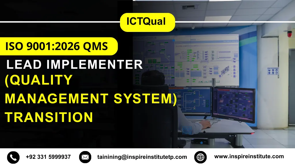 LICQual ISO 9001:2026 QMS (Quality Management System) Transition Lead Implementer Course