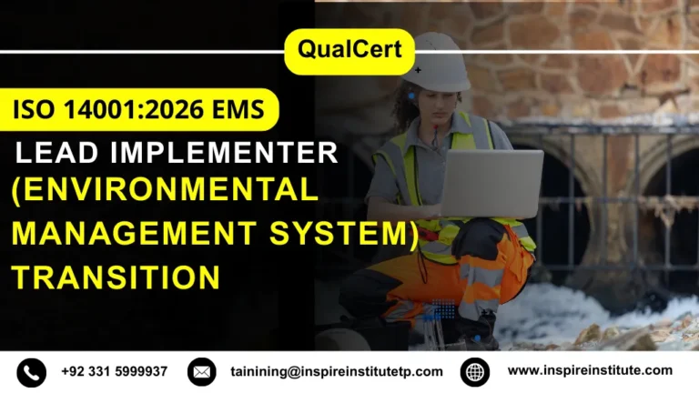 QualCert ISO 14001:2026 EMS (Environmental Management System) Transition Lead Implementer Course