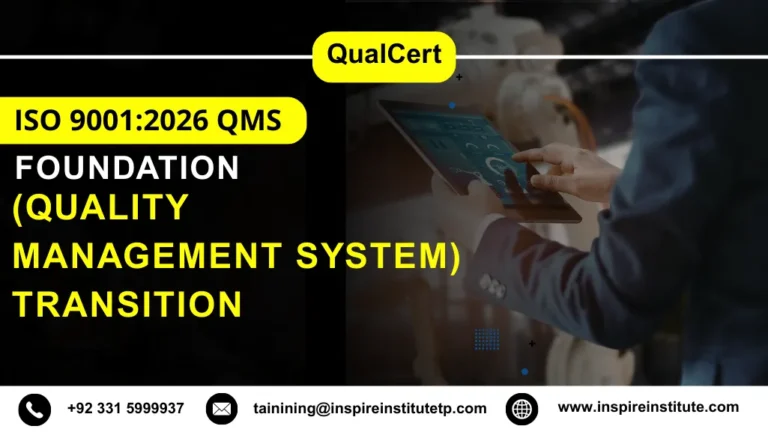 QualCert ISO 9001:2026 QMS (Quality Management System) Transition Foundation Course