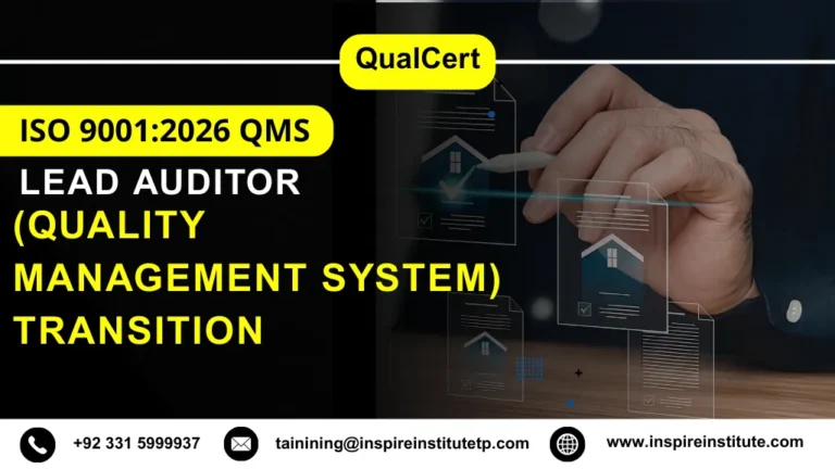 QualCert ISO 9001:2026 QMS (Quality Management System) Transition Lead Auditor Course