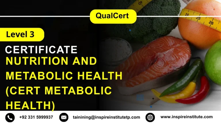 QualCert Level 3 Certificate in Nutrition and Metabolic Health (Cert Metabolic Health)