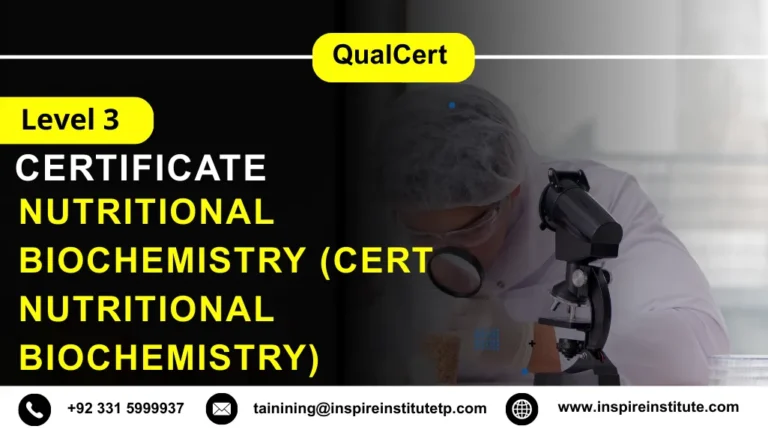 QualCert Level 3 Certificate in Nutritional Biochemistry (Cert Nutritional Biochemistry)