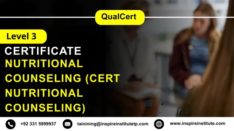 QualCert Level 3 Certificate in Nutritional Counseling (Cert Nutritional Counseling)