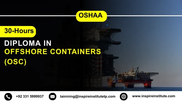 OSHAA 30-Hours Diploma in Offshore Containers (OSC)
