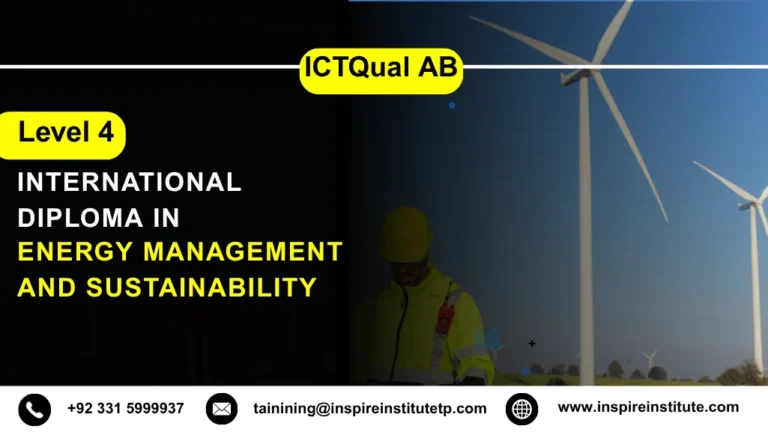 ICTQual AB Level 4 International Diploma in Energy Management and Sustainability