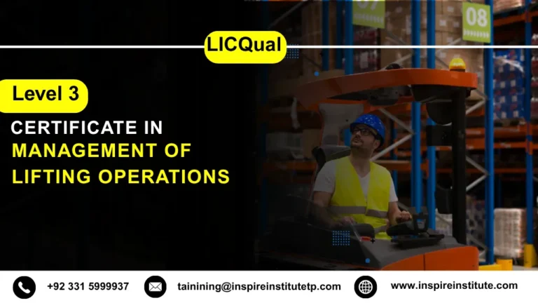 LICQual Level 3 Certificate in Management of Lifting Operations