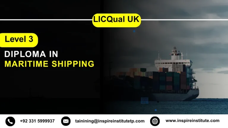 LICQual UK Level 3 Diploma in Maritime Shipping