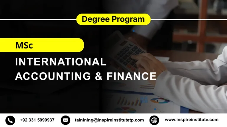 MSc International Accounting & Finance
