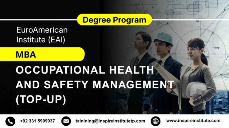 Master of Business Administration (MBA) in Occupational Health and Safety Management (Top-up)