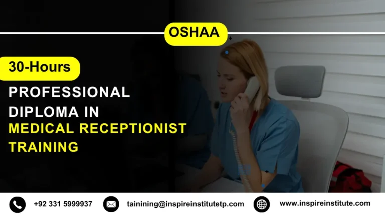 OSHAA 30-Hours Professional Diploma in Medical Receptionist Training
