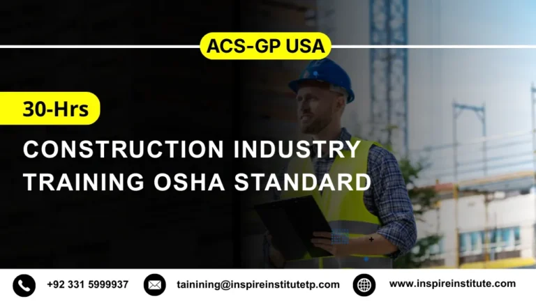 ACS-GP USA 30-Hrs Construction Industry Training OSHA Standard